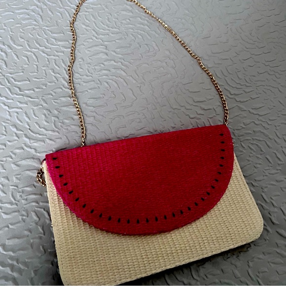 Escada Handbags - Cute crossbody watermelon color